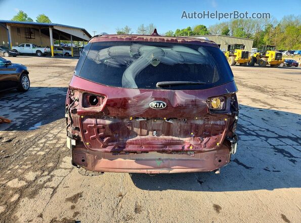 KNDMB5C19H6319659 2017 KIA SEDONA Burgundy უკანა ხედი