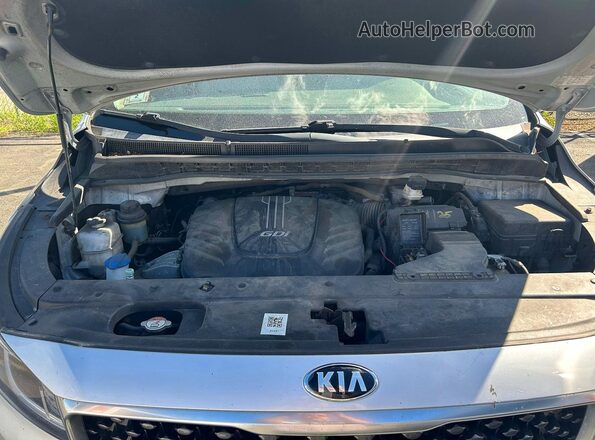 KNDMB5C19J6383643 2018 KIA SEDONA Gray წინა პანელის ხედი