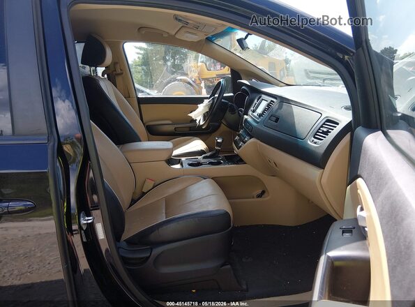 KNDMB5C19K6511364 2019 KIA SEDONA Black Вид салону спереду