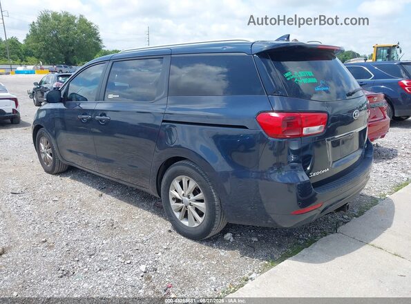 KNDMB5C1XG6083294 2016 KIA SEDONA Blue Rear left