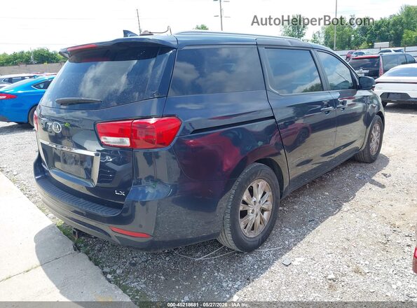 KNDMB5C1XG6083294 2016 KIA SEDONA Blue Rear right