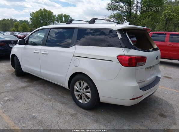 KNDMB5C1XG6090830 2016 KIA SEDONA White Tył lewy