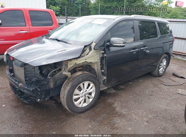 KNDMB5C1XG6099737 2016 KIA SEDONA Black Front left