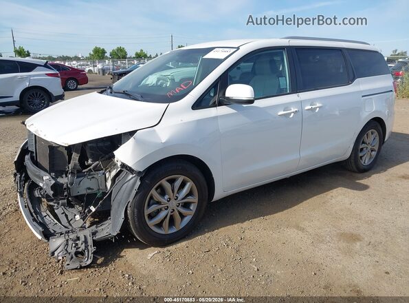 KNDMB5C1XM6674639 2021 KIA SEDONA White Vista tres cuartos delantera izquierda