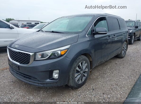 KNDMC5C14H6325415 2017 KIA SEDONA Gray სალონის 360-გრადუსიანი ხედი