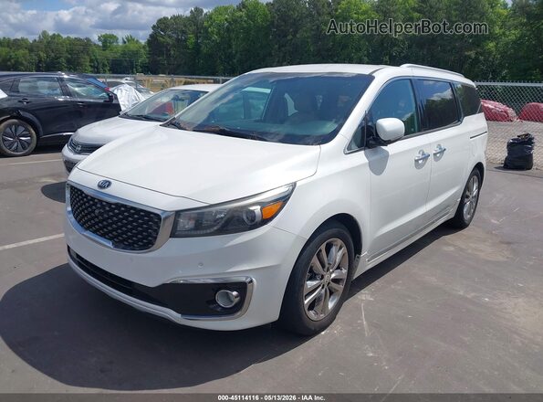 KNDME5C10H6343985 2017 KIA SEDONA Белый Передняя левая четверть