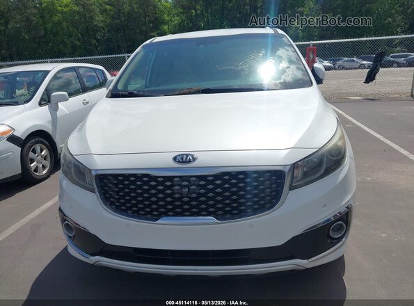 KNDME5C10H6343985 2017 KIA SEDONA Белый Вид спереди