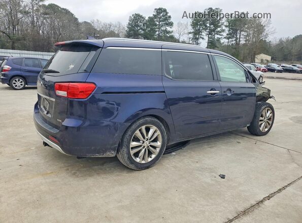 KNDME5C18J6351449 2018 KIA SEDONA Blue Задня права чверть