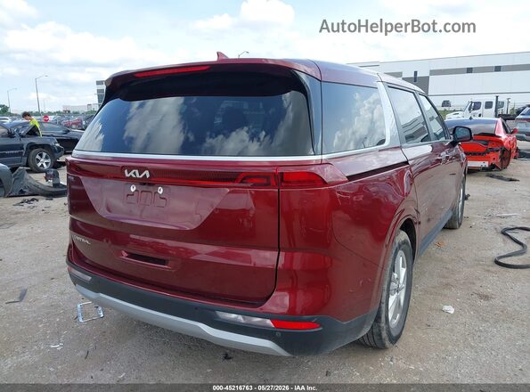 KNDNB4H38P6237378 2023 KIA CARNIVAL MPV Red Задня права чверть