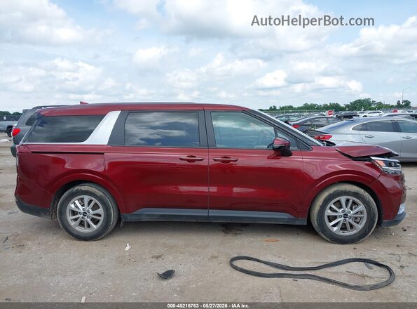 KNDNB4H38P6237378 2023 KIA CARNIVAL MPV Red Вид задньої частини салону