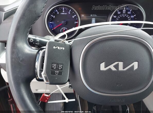 KNDNB4H38P6237378 2023 KIA CARNIVAL MPV Red Вид панелі приладів