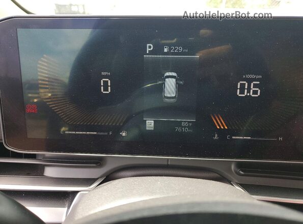 KNDNB5K3XT6570853 2026 KIA CARNIVAL Charcoal Widok zestawu wskaźników