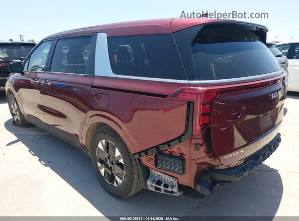 KNDNB5KA3T6130830 2026 KIA CARNIVAL MPV HYBRID Темно-бордовый Задняя левая четверть