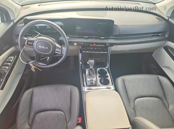 KNDNE5H30P6276091 2023 KIA CARNIVAL Серый Вид панели приборов