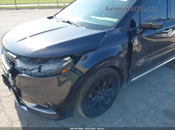 KNDNE5H35N6135028 2022 KIA CARNIVAL MPV Black Front view
