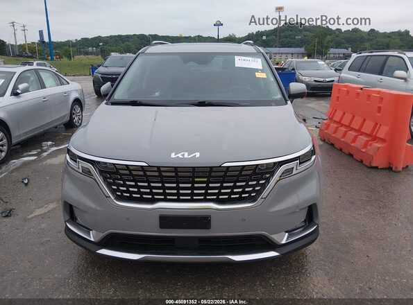 KNDNE5H37N6146466 2022 KIA CARNIVAL MPV Gray Սարքավորումների վահանակի տեսք