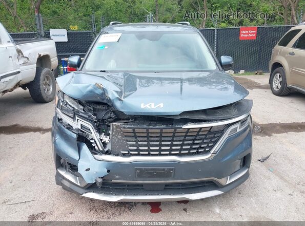 KNDNE5H37R6341621 2024 KIA CARNIVAL MPV Blue Вид щитка приладів