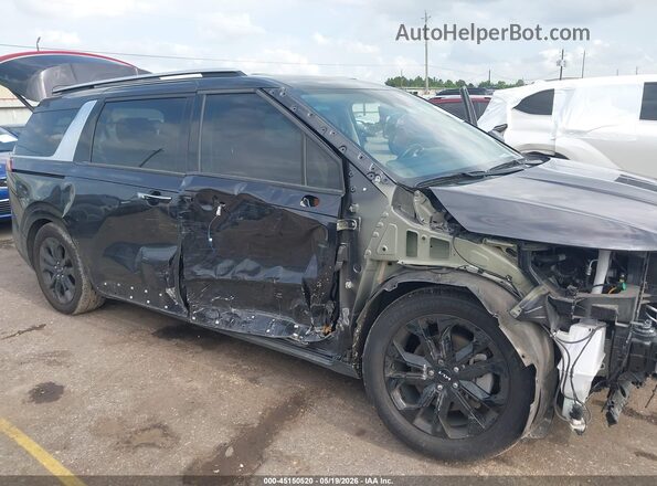 KNDNE5H3XN6099708 2022 KIA CARNIVAL MPV Черный Вид спереди