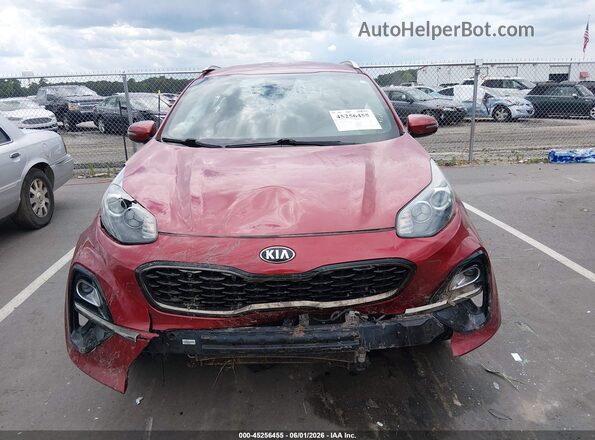 KNDP63AC2M7892207 2021 KIA SPORTAGE Red Vista interior trasera