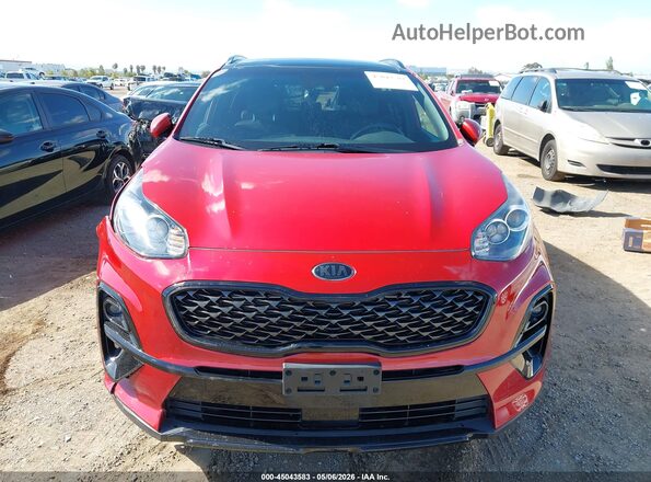 KNDP63AC5N7025031 2022 KIA SPORTAGE Red Вид задньої частини салону