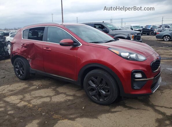KNDP63AC8M7866484 2021 KIA SPORTAGE Red Передня права чверть