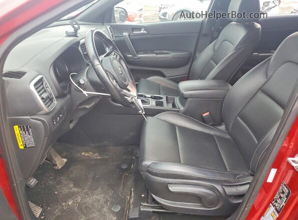 KNDP63AC8M7866484 2021 KIA SPORTAGE Red Вид салону спереду