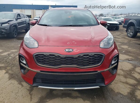 KNDP63AC8M7866484 2021 KIA SPORTAGE Red Вид спереду