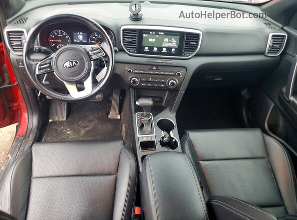 KNDP63AC8M7866484 2021 KIA SPORTAGE Red Вид панелі приладів