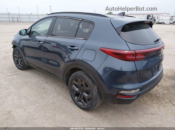 KNDP6CAC4N7955874 2022 KIA SPORTAGE Navy Trasero izquierdo