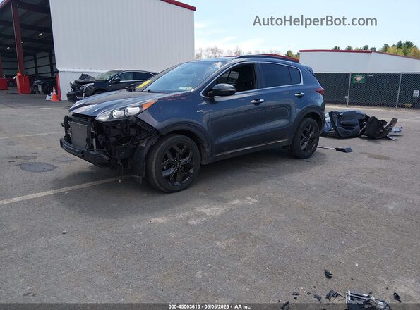 KNDP6CAC6L7772490 2020 KIA SPORTAGE Blue Առջևի ձախ երեք քառորդ տեսարան