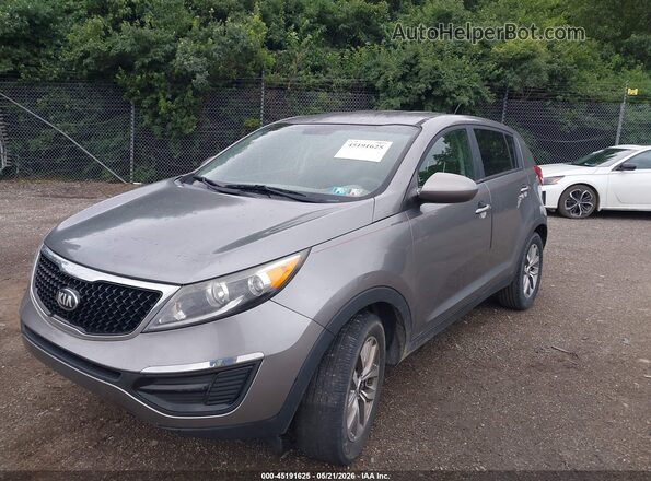 KNDPB3AC4G7837757 2016 KIA SPORTAGE Gray Առջևի ձախ երեք քառորդ տեսարան