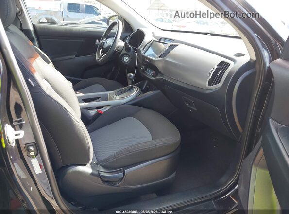 KNDPB3AC6G7795902 2016 KIA SPORTAGE Black Widok wnętrza z przodu