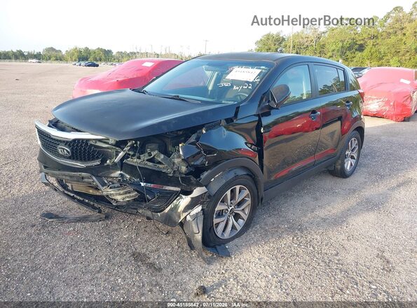 KNDPB3AC6G7859310 2016 KIA SPORTAGE Black Front left