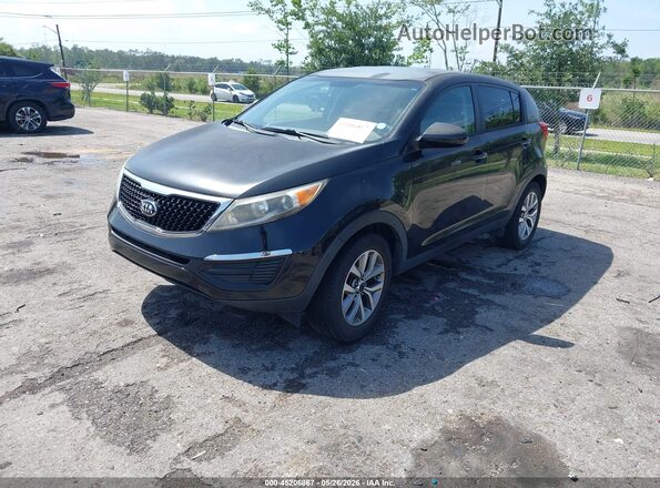 KNDPB3AC7G7847764 2016 KIA SPORTAGE Black Առջևի ձախ երեք քառորդ տեսարան