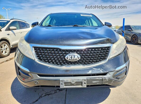KNDPB3AC9G7810845 2016 KIA SPORTAGE Black Vista frontal