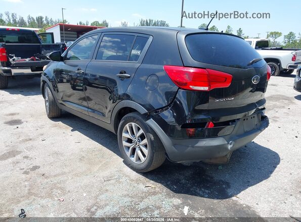 KNDPB3AC9G7833297 2016 KIA SPORTAGE Черный Задняя левая четверть