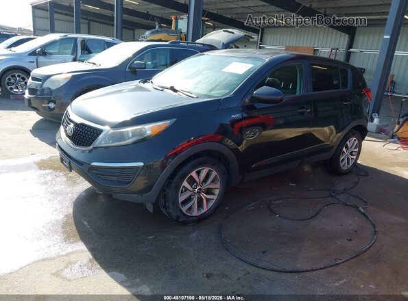 KNDPBCAC6G7869058 2016 KIA SPORTAGE Black Vista tres cuartos delantera izquierda