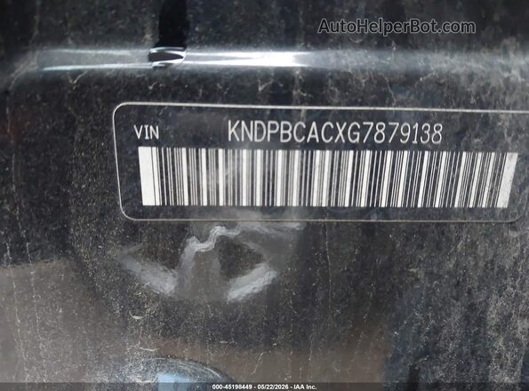 KNDPBCACXG7879138 2016 KIA SPORTAGE Black Engine compartment view