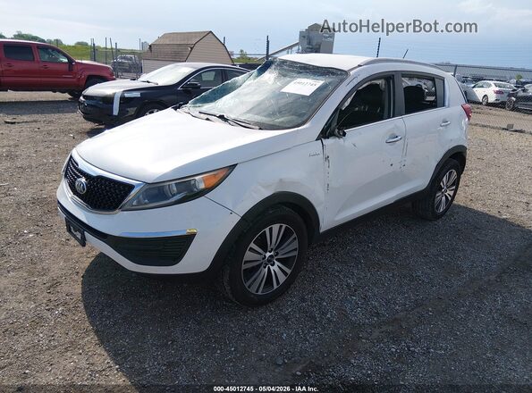 KNDPCCAC4G7859254 2016 KIA SPORTAGE White წინა მარცხენა ხედი სამი მეოთხედიდან