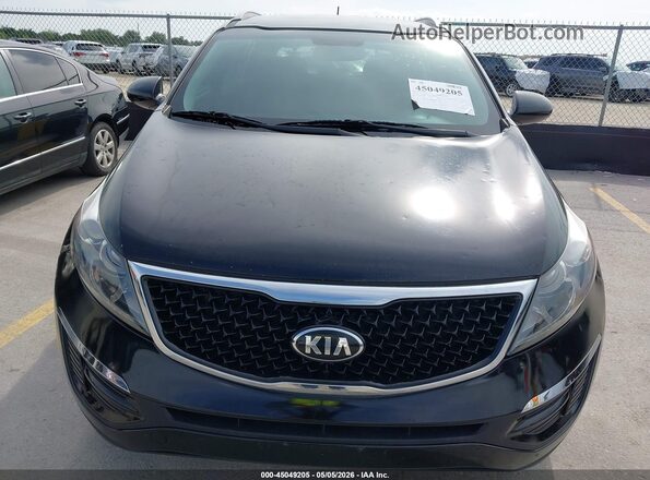 KNDPCCAC9G7874381 2016 KIA SPORTAGE Черный Вид спереди