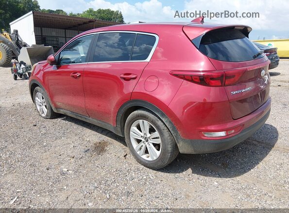 KNDPM3AC0J7392502 2018 KIA SPORTAGE Burgundy Rear left