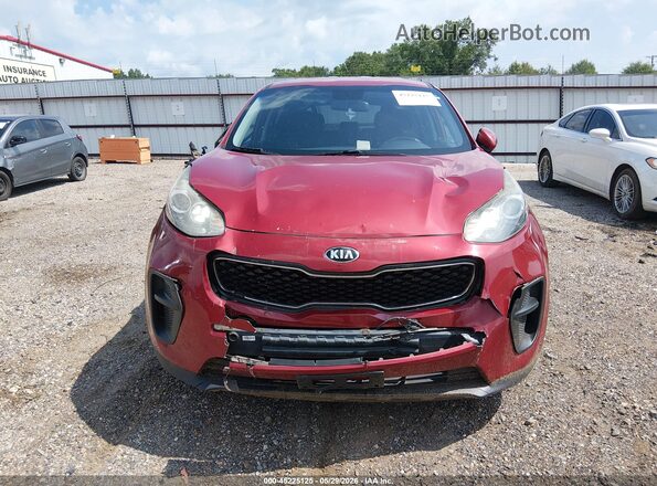KNDPM3AC0J7392502 2018 KIA SPORTAGE Burgundy Instrument cluster view
