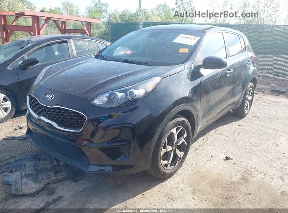 KNDPM3AC0M7846316 2021 KIA SPORTAGE Black Առջևի ձախ երեք քառորդ տեսարան