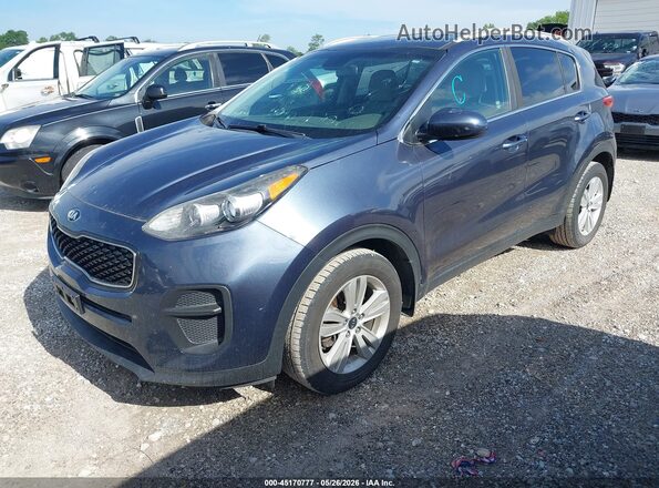 KNDPM3AC1J7319977 2018 KIA SPORTAGE Blue Front left