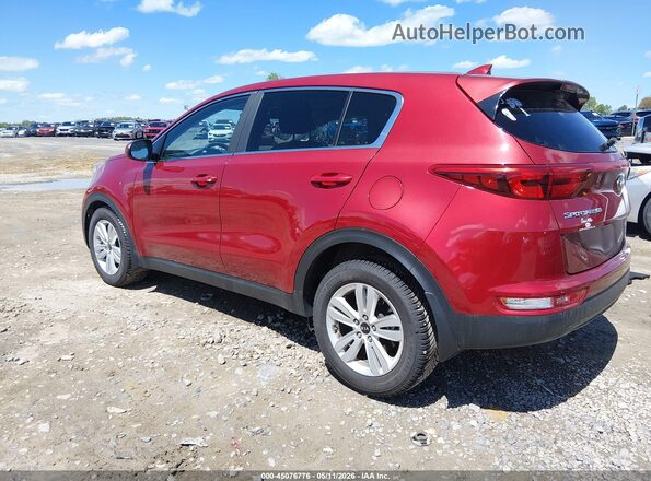 KNDPM3AC4J7481389 2018 KIA SPORTAGE Red Հետևի ձախ