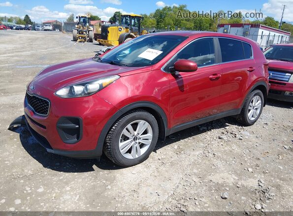 KNDPM3AC4J7481389 2018 KIA SPORTAGE Red Առջևի ձախ երեք քառորդ տեսարան