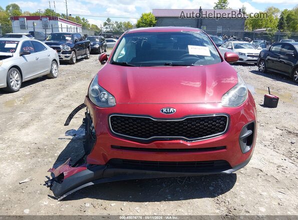 KNDPM3AC4J7481389 2018 KIA SPORTAGE Red Սարքավորումների վահանակի տեսք