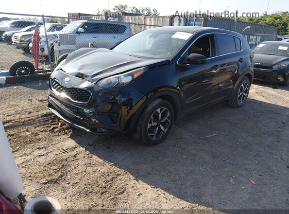 KNDPM3AC4L7825810 2020 KIA SPORTAGE Black Առջևի ձախ երեք քառորդ տեսարան