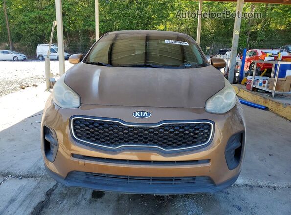 KNDPM3AC7J7306148 2018 KIA SPORTAGE Brown წინა ხედი