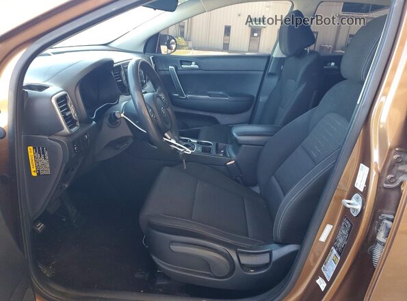 KNDPM3AC7J7306148 2018 KIA SPORTAGE Brown წინა სალონის ხედი